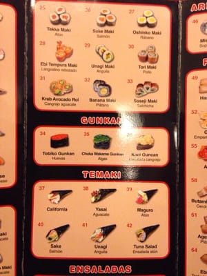 Menu photo 3 Sushi Teito Zaragoza, Z Menu photo 3 Sushi Teito Zaragoza, Z