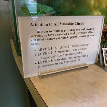 Relaxation Day Spa - Intensity Levels (as of April 2019). - Massage Therapy Near Me - Elk Grove, California Relaxation Day Spa - Intensity Levels (as of April 2019). - Massage Therapy Near Me - Elk Grove, California