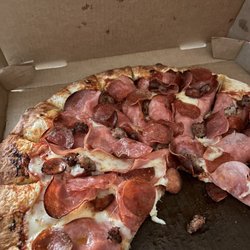 Tony's Pizza - Meat lovers. Not much to love.