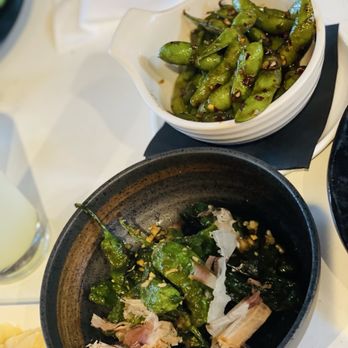 Glass Box - Shishito Pepper and spicy edamame - Seafood Near Me - San Diego, California