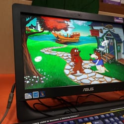 Garland County Library - Children's computer.