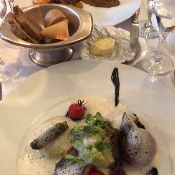Le Reminet - My salmon + my date's pork. Divine! - French Near Me - Paris, 75 Le Reminet - My salmon + my date's pork. Divine! - French Near Me - Paris, 75