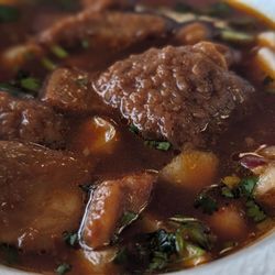 Mariscos Lozano's Cafe - menudo on breakfast buffet