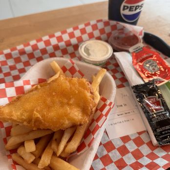 Pike Place Chowder - Pacific Place - Happy Hour 4-6:00 June 2024. One piece fried cod and chips $7.95. Perfect for quick bite. - Seafood Near Me - Seattle, Washington Pike Place Chowder - Pacific Place - Happy Hour 4-6:00 June 2024. One piece fried cod and chips $7.95. Perfect for quick bite. - Seafood Near Me - Seattle, Washington