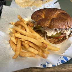 5th Avenue Breakfast & Lunch - My tuna salad sandwich on croissant. Delicious!