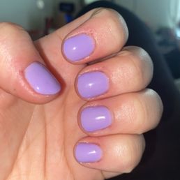 Manicure with dip powder nails