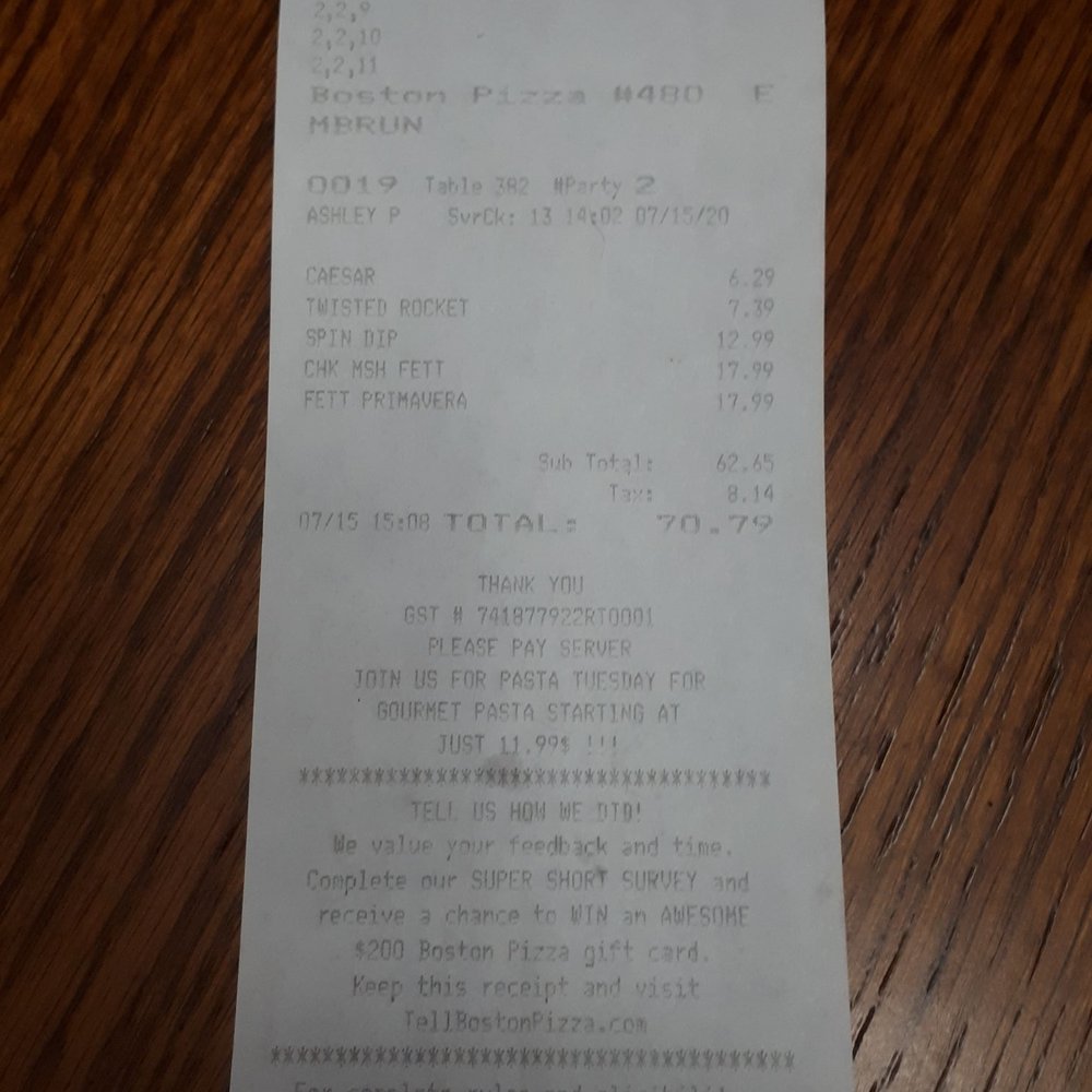 Receipt Receipt