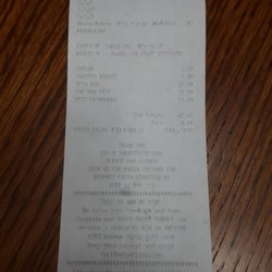 Boston Pizza - Receipt