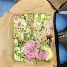 Mixed chicken salad with extra Avocado