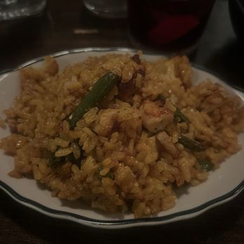 Cafe Ba-Ba-Reeba! - Paella of Chicken Thighs & Market Vegetables - Spanish Near Me - Chicago, Illinois Cafe Ba-Ba-Reeba! - Paella of Chicken Thighs & Market Vegetables - Spanish Near Me - Chicago, Illinois