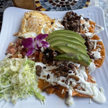 Los Jalapenos - Chilaquiles with steak - Mexican Near Me - New Paltz, New York Los Jalapenos - Chilaquiles with steak - Mexican Near Me - New Paltz, New York