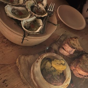 Forgione - Duck in a jar and Oysters - New American Near Me - New York, New York