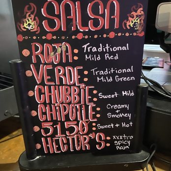 Sancho's Tacos - Salsa options - Tacos Near Me - Newport Beach, California Sancho's Tacos - Salsa options - Tacos Near Me - Newport Beach, California