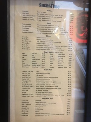Menu photo 7 Sushi Time San Francisco, CA Menu photo 7 Sushi Time San Francisco, CA
