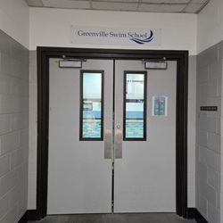 Greenville Aquatics and Fitness Center - Hallway entrance to the pool
