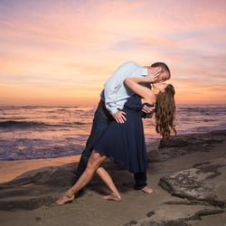 Chassé & Sway Ballroom Dance - Beautiful engagement shot made possible by Dance lessons!