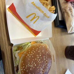 ghost pepper mcchicken and garlic pepper crinkle cut fries
