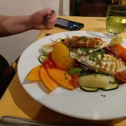 Trattoria Biondo - 3 kinds is fish cooked perfectly - very lite and delicious !! ;-)