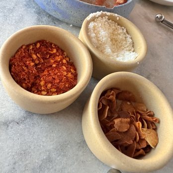 Nana's Westerly - House made red peppers with a kick, parm, crunchy garlic - Bakeries Near Me - Westerly, Rhode Island