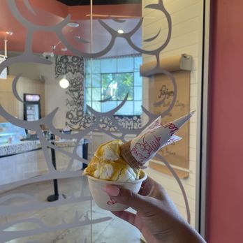 Stella Jean's Ice Cream - Single scoop Mango Sticky Rice - Ice Cream & Frozen Yogurt Near Me - Costa Mesa, California Stella Jean's Ice Cream - Single scoop Mango Sticky Rice - Ice Cream & Frozen Yogurt Near Me - Costa Mesa, California