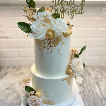 Layered with Sugar - Engagement cake - Custom Cakes Near Me