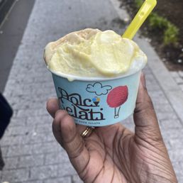 Half rum raisin and half dolce de leche Half rum raisin and half dolce de leche