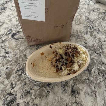 Chipotle Mexican Grill - this is literally the portion size i received on my delivery, this place is horrible whoever is in charge of to go orders needs to be fired - Mexican Near Me - Port Saint Lucie, Florida Chipotle Mexican Grill - this is literally the portion size i received on my delivery, this place is horrible whoever is in charge of to go orders needs to be fired - Mexican Near Me - Port Saint Lucie, Florida