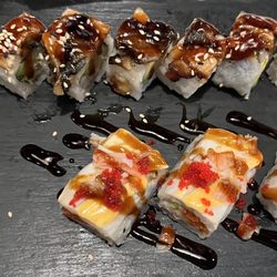 Hana Moon Sushi - Dancing Eel Roll and Kristen Roll