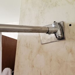 Shower rod works better installed the proper way.