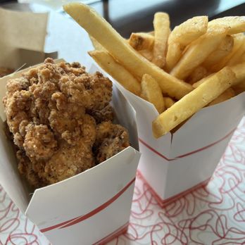 Flip The Bird - two baskets of fried chicken and french fries - Chicken Shop Near Me - Woburn, Massachusetts