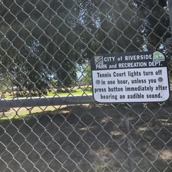 Fairmount Park tennis courts - Light rules