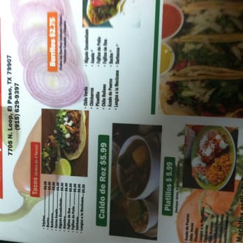 Tamaulipas Tacos - El menu - Tacos Near Me - El Paso, Texas Tamaulipas Tacos - El menu - Tacos Near Me - El Paso, Texas