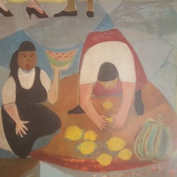 Casa Suecia - Detalle del mural pintado por Tanja Tamvelius 1964 los primeros propietarios del local