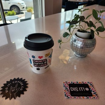 Dig it Coffee - Golden Latte, gift card, sticker (available for purchase) - Coffee & Tea Near Me - Las Vegas, Nevada