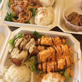 Like Poke - Spicy ahi poke plate, spicy ahi katsu and katsuyaki. Taco on the side - Food Trucks Near Me - Kahului, Hawaii