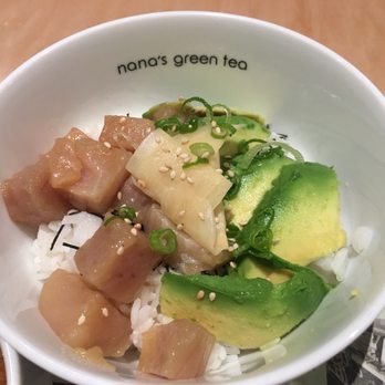 Nana's Green Tea - A lunch bowl with tuna ,avocado and sweet sliced ginger - Desserts Near Me - Vancouver, British Columbia Nana's Green Tea - A lunch bowl with tuna ,avocado and sweet sliced ginger - Desserts Near Me - Vancouver, British Columbia