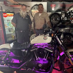 Brotherhood Motorcycle Shop - The owner and mechanic and their amazing work