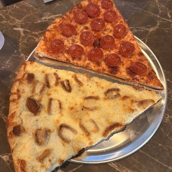 Buono's - Chicken Alfredo pizza and pepperoni pizza - Pizza Near Me - Gilbert, Arizona