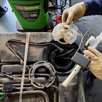 A+ Autocare - See the big hole in the sending unit?  But they insisted it was a $600 fuel pump.  Good thing we got a second opinion! - Auto Repair Near Me - Poway, California
