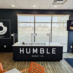 Orange Leaf Frozen Yogurt - Humble Donut Co offered at this location.