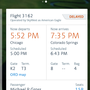 American Airlines - Delayed - Airlines Near Me - Chicago, Illinois