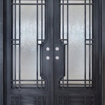 Donatello Doors - Double wrought iron doors with glass pane & double lock-sets - Door Sales/Installation Near Me - Cheyenne, Wyoming Donatello Doors - Double wrought iron doors with glass pane & double lock-sets - Door Sales/Installation Near Me - Cheyenne, Wyoming