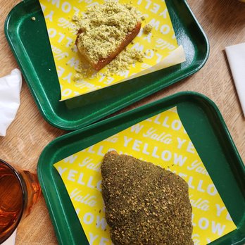 Yellow The Cafe - Top: Pistachio Basbousa
Bottom: Za'atar Croissant - Bakeries Near Me - Washington, DC, District of Columbia Yellow The Cafe - Top: Pistachio Basbousa
Bottom: Za'atar Croissant - Bakeries Near Me - Washington, DC, District of Columbia