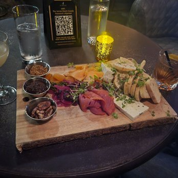 The James Room - 4 item charcuterie board (20 min later) - Cafes Near Me - Atlanta, Georgia