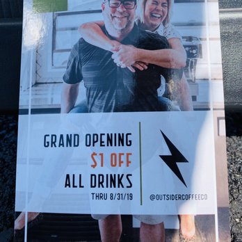 Outsider Coffee - Grand opening promo - Coffee & Tea Near Me - Medford, Oregon