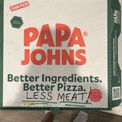 Papa Johns Pizza - This is what the box should say!