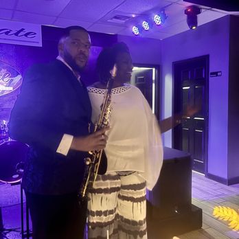 Empire State Jazz Cafe - The man with great smooth sounds making my birthday celebration the best! - Cajun/Creole Near Me - Houston, Texas