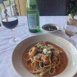 Pasta special, Chianti and pelligrino Pasta special, Chianti and pelligrino