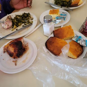 Chef's House - Greens chicken rice corn bread - New American Near Me - Augusta, Georgia