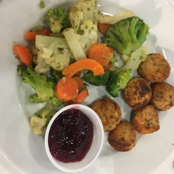 IKEA - Low calorie low cholesterol option = salmon Swedish meatballs with grilled veggies - Furniture Stores Near Me - Miami, Florida